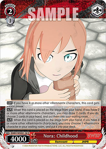Nora: Childhood (RWBY/WXE01-36 N) [RWBY: Premium Booster]