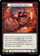 Burning Blade Dance (Red) [HNT064] (The Hunted)  Rainbow Foil