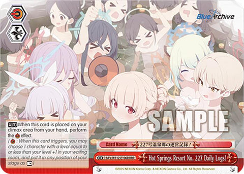 Hot Springs Resort No. 227 Daily Logs! (BAV/W112-E106R RRR) [Blue Archive]