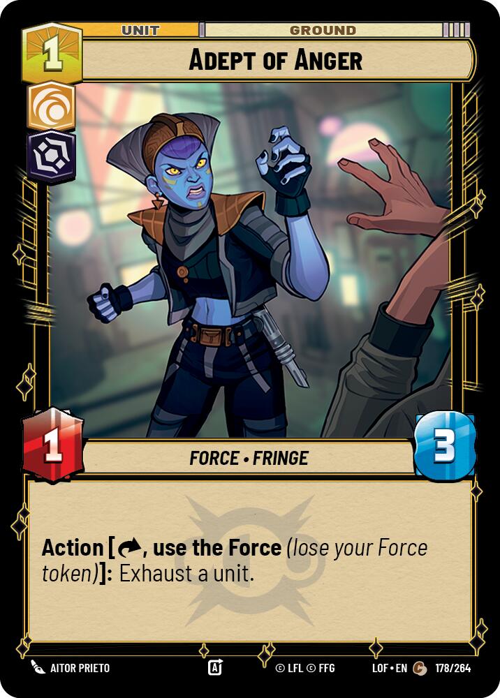 Adept of Anger (178/264) (178/264) [Legends of the Force]