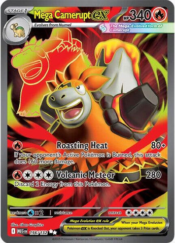 Mega Camerupt ex (156/132) [Mega Evolutions: Base Set]