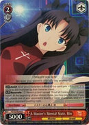 A Master's Mental State, Rin (FS/S34-E059 R) [Fate/Stay Night [Unlimited Blade Works]]