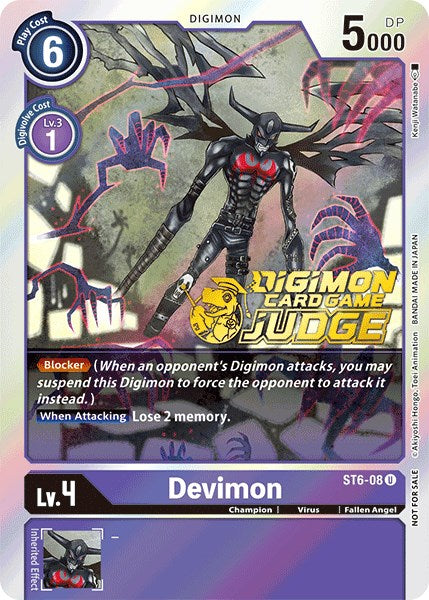 Devimon [ST6-08] (Judge Pack 1) [Starter Deck: Venomous Violet]