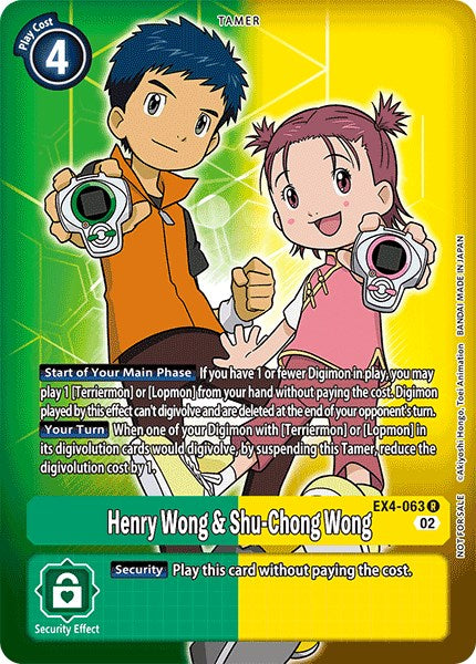 Henry Wong & Shu-Chong Wong [EX4-063] (Alternate Art) [Alternative Being Booster]