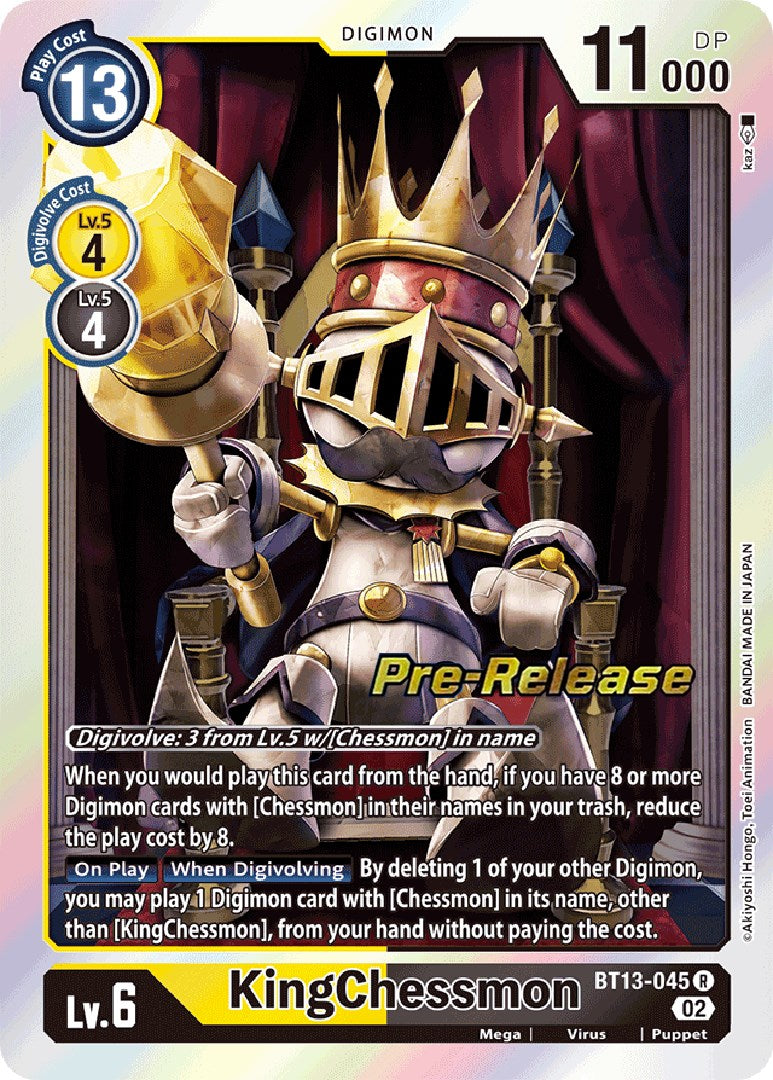 KingChessmon [BT13-045] [Versus Royal Knight Booster Pre-Release Cards]