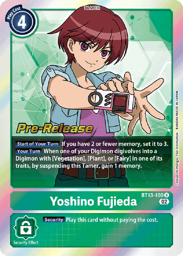 Yoshino Fujieda [BT13-100] [Versus Royal Knight Booster Pre-Release Cards]