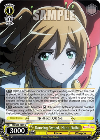 Dancing Sword, Nana Daiba (RSL/S98-E011 U) [Revue Starlight The Movie]