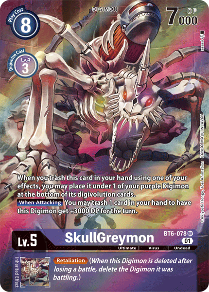 SkullGreymon [BT6-078] (Alternate Art) [Double Diamond]