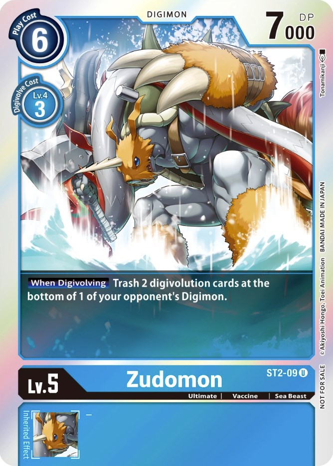 Zudomon [ST2-09] (Official Tournament Pack Vol. 6) [Starter Deck: Cocytus Blue Promos]