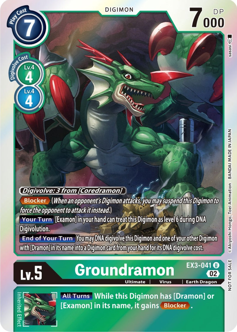 Groundramon [EX3-041] (Alternate Art) [Draconic Roar]