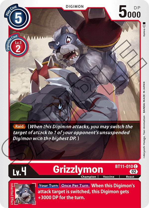 Grizzlymon [BT11-010] [Dimensional Phase]