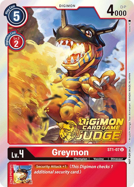 Greymon [ST1-07] (Judge Pack 1) [Starter Deck: Gaia Red Promos]