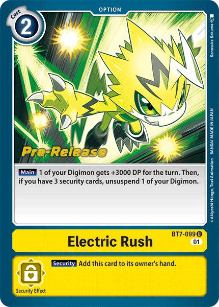 Electric Rush [BT7-099] [Next Adventure Pre-Release Cards]